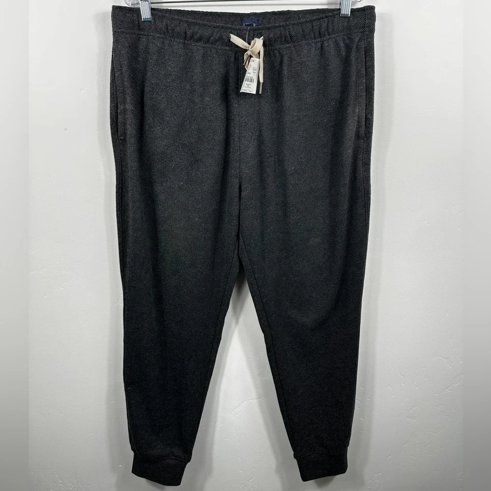 NWT J. Crew Men’s Double-knit sweatpant Heathered Grey Size Large